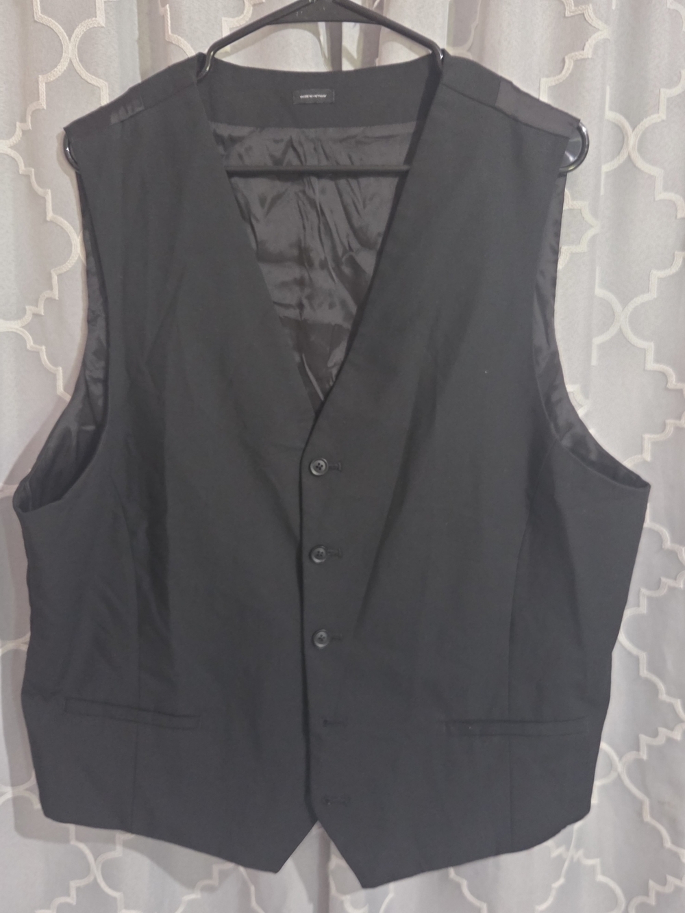 J.Ferrar Men's Slim Fit Vest in Black Size XL Like New